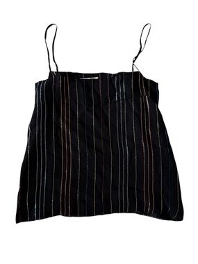 Vintage Black French Striped Camisole small